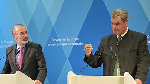 Der m&ouml;gliche Abzug von US-Soldaten aus Bayern &uuml;berschattet die Br&uuml;ssel-Reise des bayerischen Kabinetts.