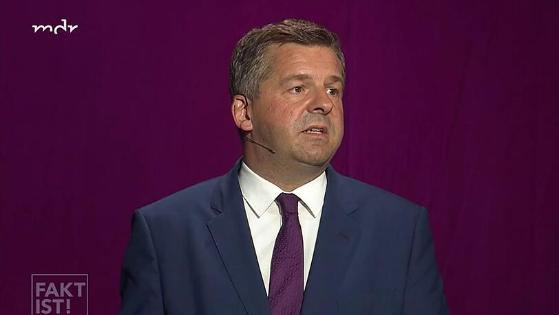 "Brandmauer ist ein Begriff, den ich nicht benutze", sagt der amtierende Ministerpräsident Sven Schulze von der CDU. "Brandmauer ist ein Begriff, den ich nicht benutze", sagt der amtierende Ministerpräsident Sven Schulze von der CDU.