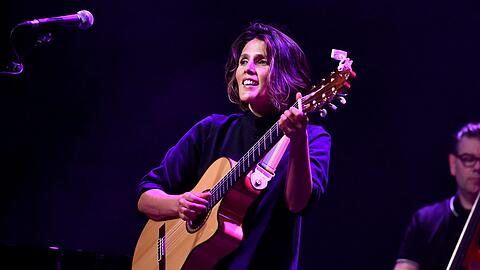 Tanita Tikaram, die 1969 in Münster geborene Britin mit indisch-malaysischen Wurzeln in der Muffathalle.