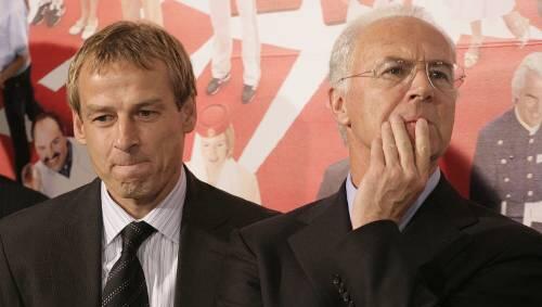 Waren nie auf einer Welle: Jürgen Klinsmann (l.) und Franz Beckenbauer. Waren nie auf einer Welle: Jürgen Klinsmann (l.) und Franz Beckenbauer.
