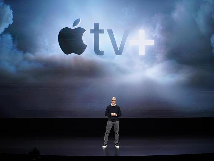 Apple-CEO Tim Cook bei der Vorstellung neuer Produkte in Cupertino.