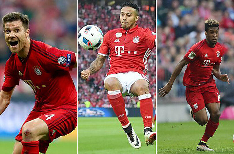 Acht Stars sind bei den Bayern aktuell verletzt, darunter Alonso, Thiago und Coman.