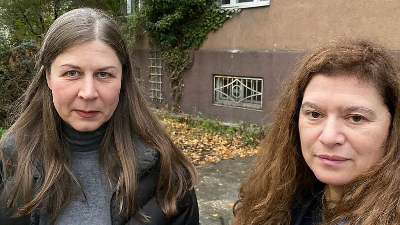 Birgit Sasowski (l.) und Gabriella Meros wollen das Haus erhalten.
