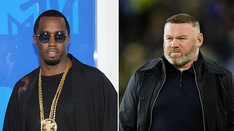 Sean "Diddy" Combs (li.) bot eine Partynacht mit Frauen bei einer Auktion an, Wayne Rooney schlug zu.