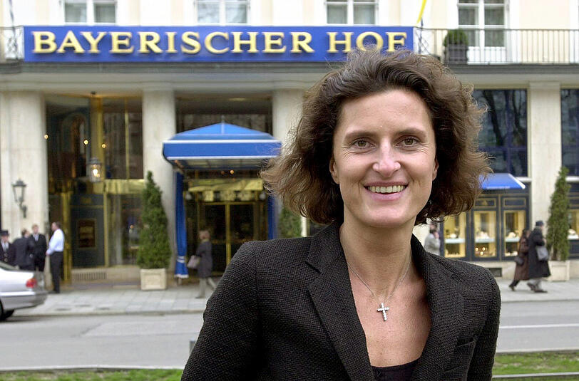 Seit über 20 Jahren leitet sie in vierter Generation den Bayerischen Hof: Innegrit Volkhardt freut sich über den Erfolg ihres Hauses.