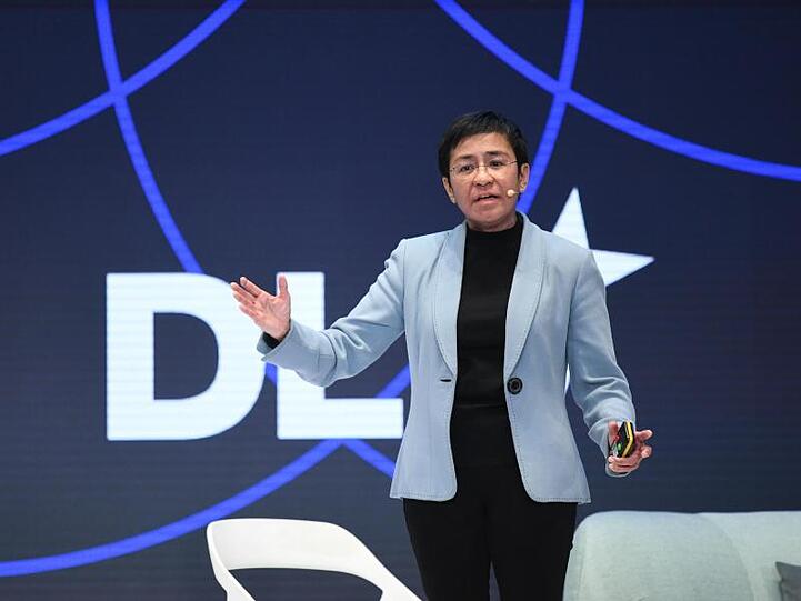 Die philippinische Journalistin Maria Ressa.