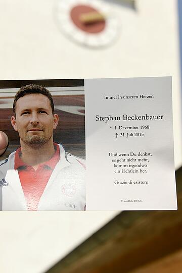 Sterbebild von Stephan Beckenbauer