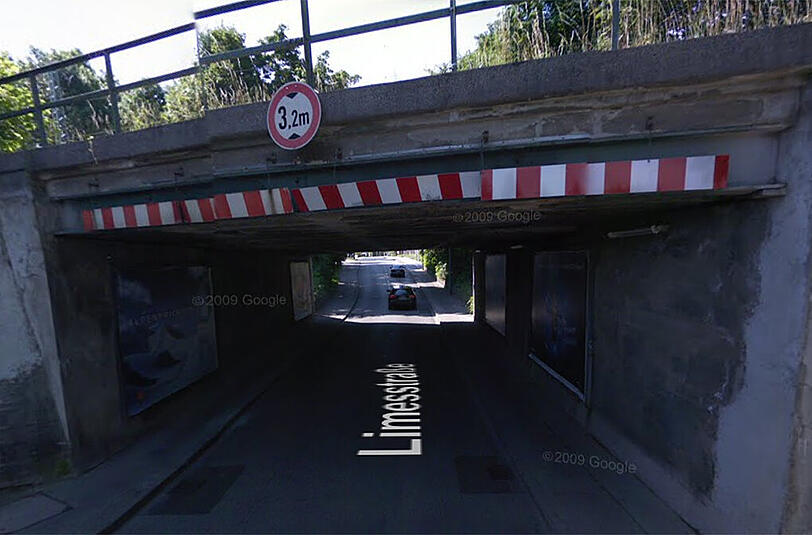 Die Unterführung in der Limesstraße.