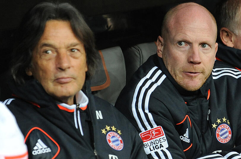 Matthias Sammer (r.) ist sich sicher, dass das Verhältnis des FC Bayern zu Hans-Wilhelm Müller-Wohlfahrt "sehr gut bleiben wird".