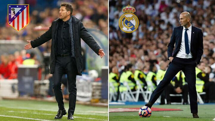 Das Derby Madridista oder auch: Diego Simeone gegen Zinedine Zidane.