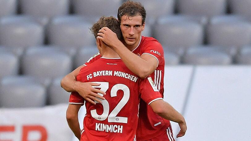 Mittelfeld-Antreiber beim FC Bayern: Leon Goretzka und Joshua Kimmich. Mittelfeld-Antreiber beim FC Bayern: Leon Goretzka und Joshua Kimmich.