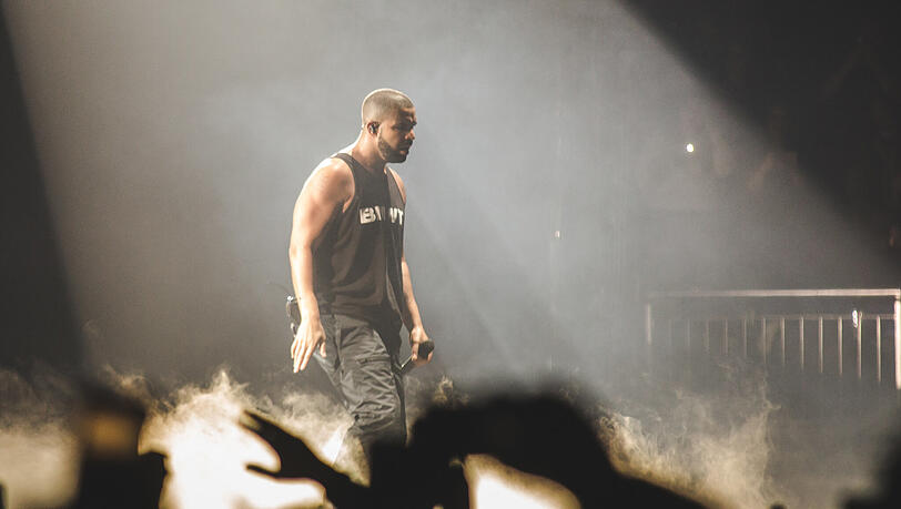 Der kanadische Rapper Drake 2017 in London (Großbritannien) im Rahmen seiner „Boy Meets World“. Bei seinem Münchner Auftritt waren keine Fotografen zugelassen.