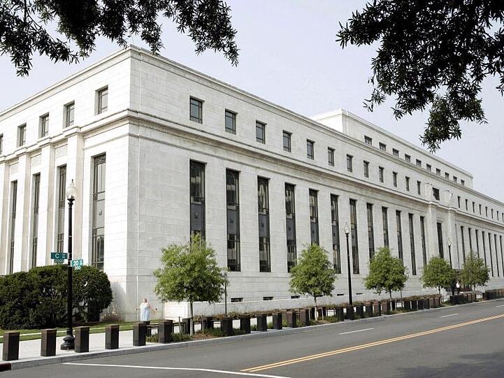 Unter Druck von Trump: Die US-Notenbank Federal Reserve (Fed) in Washington.