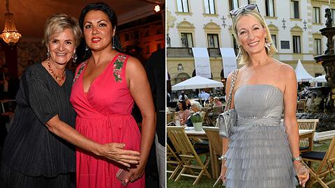 Gloria von Thurn und Taxis feiert die Regensburger Schlossfestspiele mit Anna Netrebko und Monika Gruber.