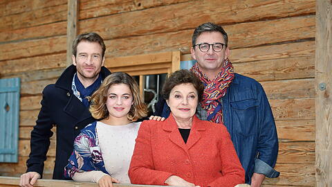 Die "Bergdoktor"-Stars Heiko Ruprecht, Ronja Forcher, Monika Baumgartner und Hans Sigl