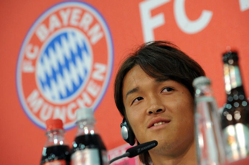 Usami wird als erster Japaner in Diensten des FC Bayern vorgestellt.