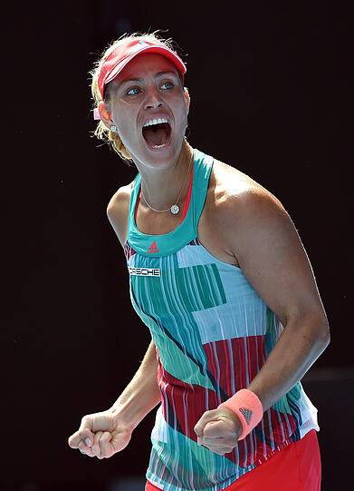 Emotion und Kampf pur: Bilder vom packenden Halbfinale von Angelique Kerber gegen Johanna Konta