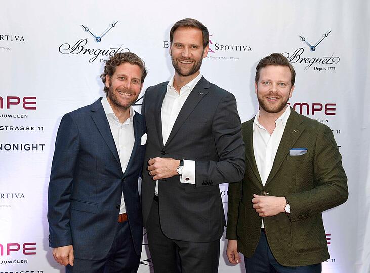 Gastgeber Philip Greffenius, Marc Autmaring (Geschäftsführer Wempe) und Ulrich Krämer (Breguet)