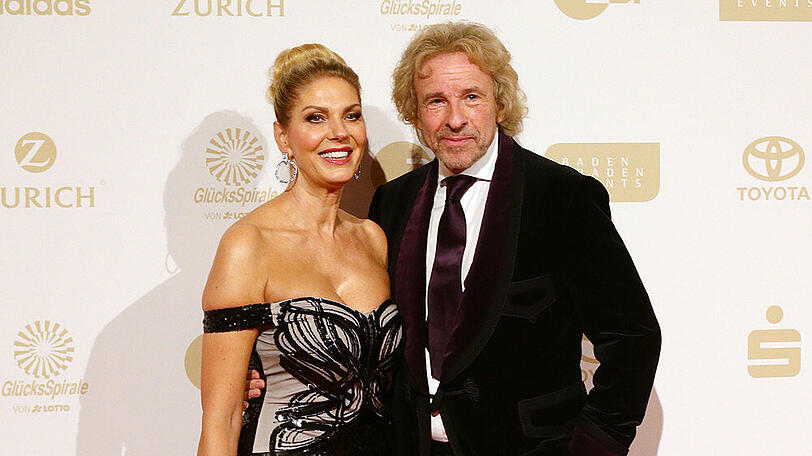 Karina Mroß und Thomas Gottschalk in Baden-Baden