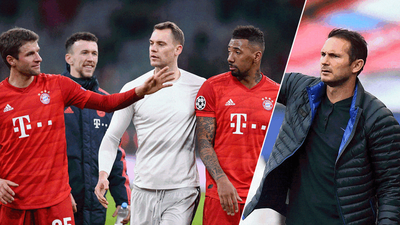 Thomas Müller, Manuel Neuer und Jerome Boateng haben mit Chelsea und dessen Trainer Frank Lampard noch eine offene Rechnung zu begleichen.