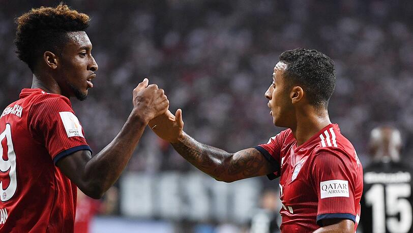 Fehlten dem FC Bayern zuletzt länger: Kingsley Coman (l.) und Thiago Fehlten dem FC Bayern zuletzt länger: Kingsley Coman (l.) und Thiago