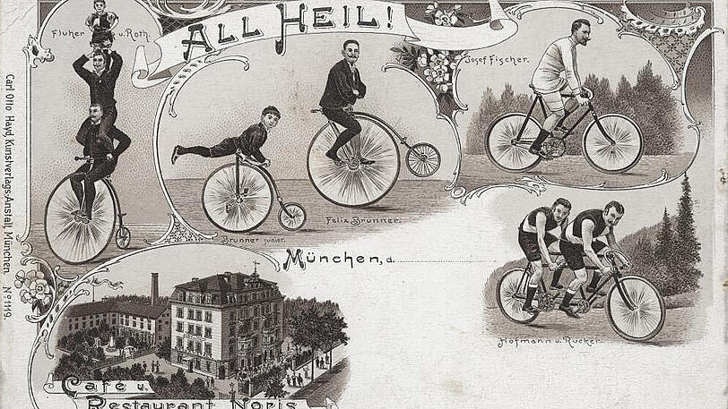 "All Heil" grüßte diese Postkarte vom Café Noris.