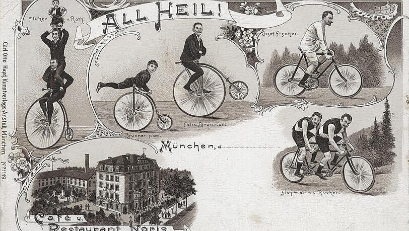 "All Heil" grüßte diese Postkarte vom Café Noris. "All Heil" grüßte diese Postkarte vom Café Noris.