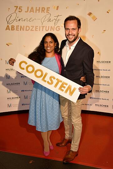 Natürlich die Coolsten: Martin Hagen mit Frau Anisha.