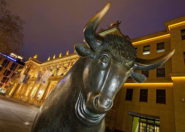 Bulle vor der Deutschen Börse: Er steht für Optimismus