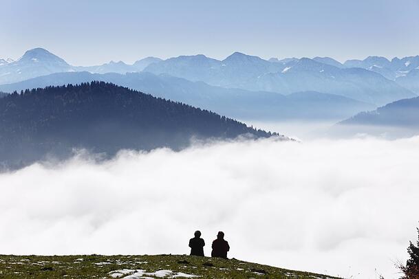 Kleiner Berg, Aussicht bis ins Karwendel: Vom Schürfenkopf aus hat man einen wunderbaren Weitblick. Kleiner Berg, Aussicht bis ins Karwendel: Vom Schürfenkopf aus hat man einen wunderbaren Weitblick.