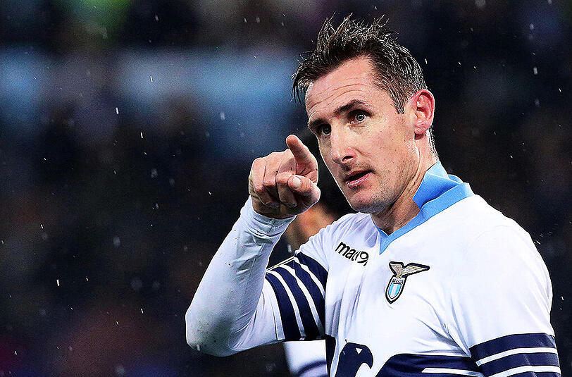 Miroslav Klose ist mit 71 Treffern der erfolgreichste Torschütze der deutschen Nationalmannschaft, für die er von 2001 bis 2014 spielte.