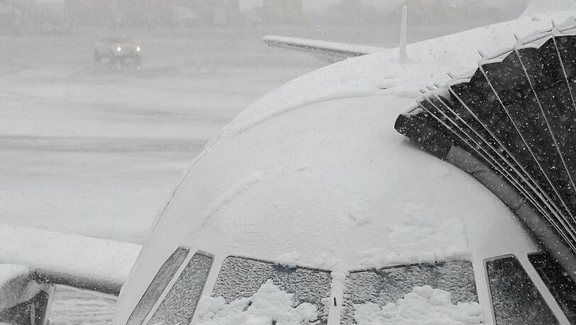 Hunderte Fl&uuml;ge von und nach New York wurden wegen heftigen Winterwetters gestrichen. (Symbolbild)
