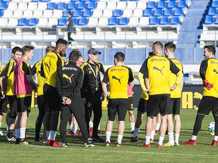 Bereits vor einem Jahr war der BVB in Marbella - damals noch mit Peter Stöger als Trainer.