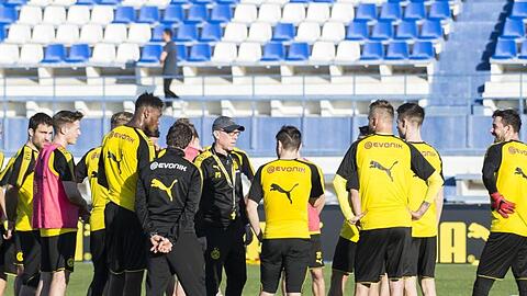 Bereits vor einem Jahr war der BVB in Marbella - damals noch mit Peter Stöger als Trainer.