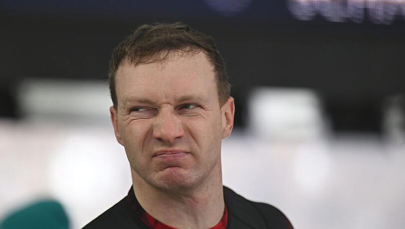 Francesco Friedrich (Pilot, Deutschland) schaut unzufrieden.