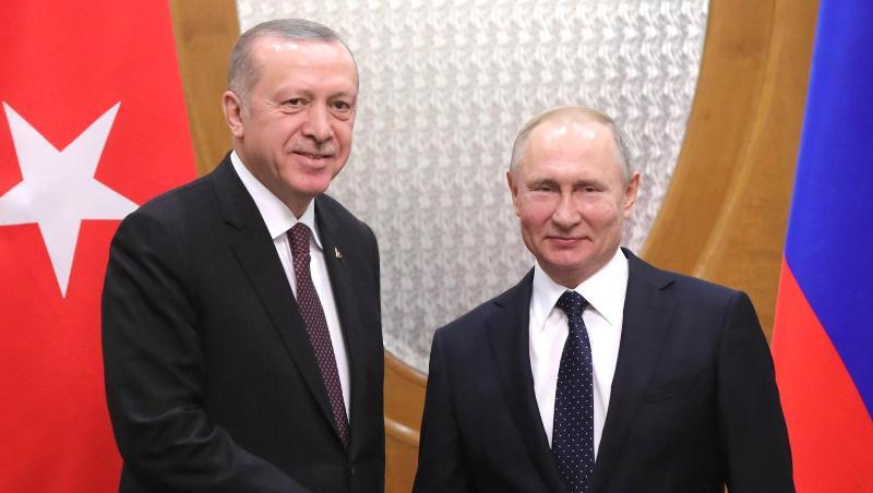 Bei ihrem Treffen in Moskau beraten Putin und Erdogan auch über die Lage im Syrienkrieg. Bei ihrem Treffen in Moskau beraten Putin und Erdogan auch über die Lage im Syrienkrieg.