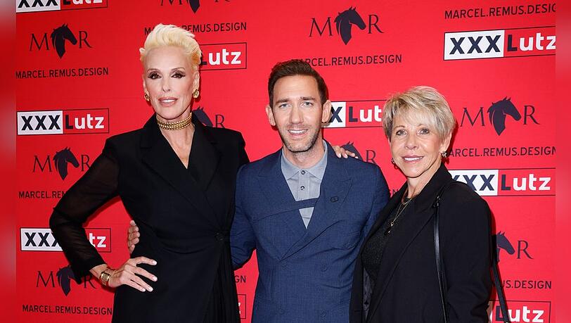 Brigitte Nielsen (li.) mit Marcel Remus und seiner Mutter Silke. Brigitte Nielsen (li.) mit Marcel Remus und seiner Mutter Silke.