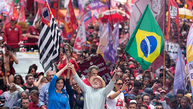 Die Linken-Ikone Lula gewann die Präsidentenwahl. Die Linken-Ikone Lula gewann die Präsidentenwahl.