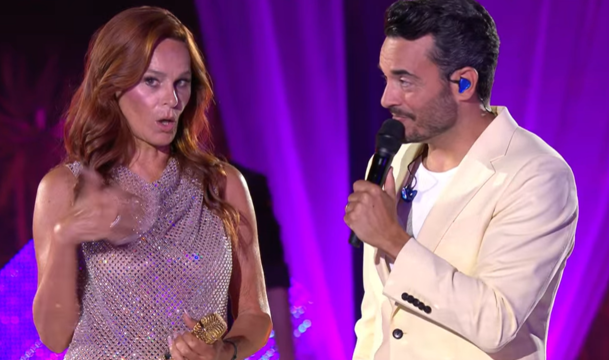 Andrea Berg outete sich als Fan von US-Superstar Adam Lambert, der als Promi-Gast in Giovanni Zarrellas (re.) Show geladen war.