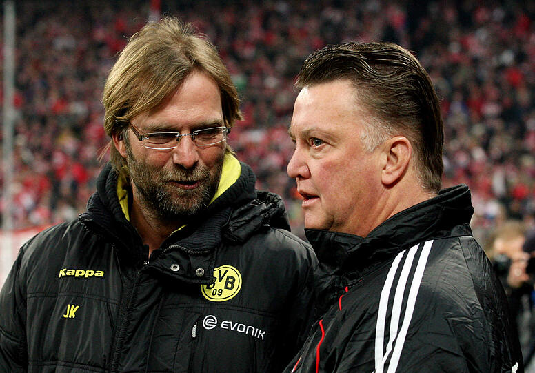 Kollegen unter sich: Jürgen Klopp und Louis van Gaal