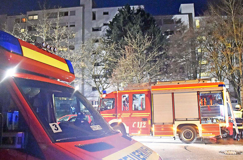 Feuerwehreinsatz in Hadern.