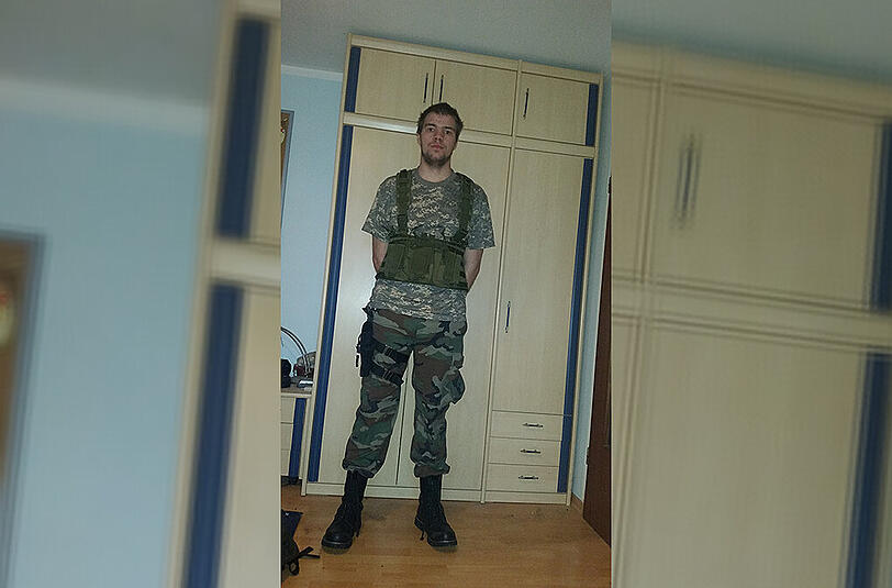 Patrik M. (22) war in seiner Verkleidung Auslöser eines Polizei-Großeinsatzes in Feldmoching.