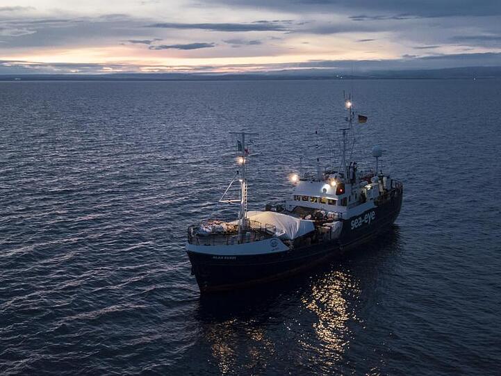 Das deutsche Rettungsschiff "Alan Kurdi".