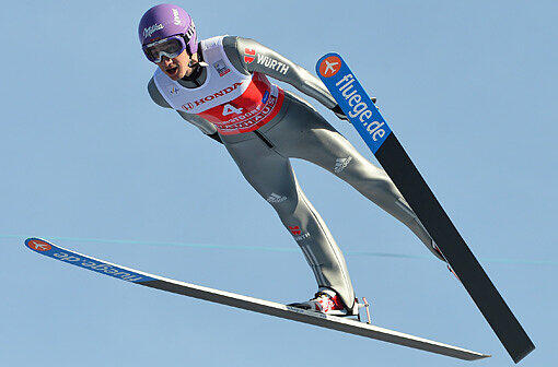 Martin Schmitt beim Qualifikationsspringen in Oberstdorf.