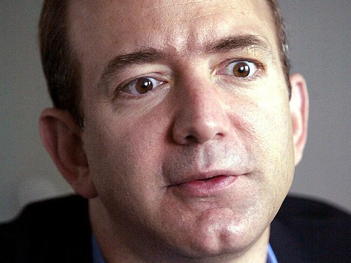 Jeff Bezos bei einem Interview im Jahr 2002