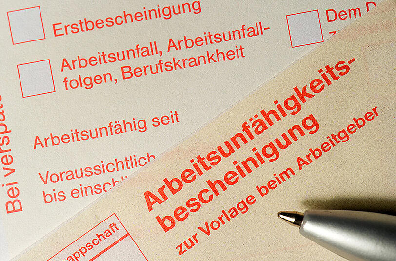In Bayern gibt es weniger Krankmeldungen als in vielen anderen Bundesländern.