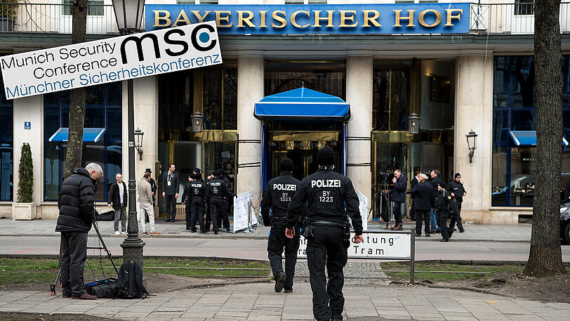 Die Münchner Sicherheitskonfernz findet vom 17. bis zum 19. Februar im Hotel Bayerischer Hof in München statt.