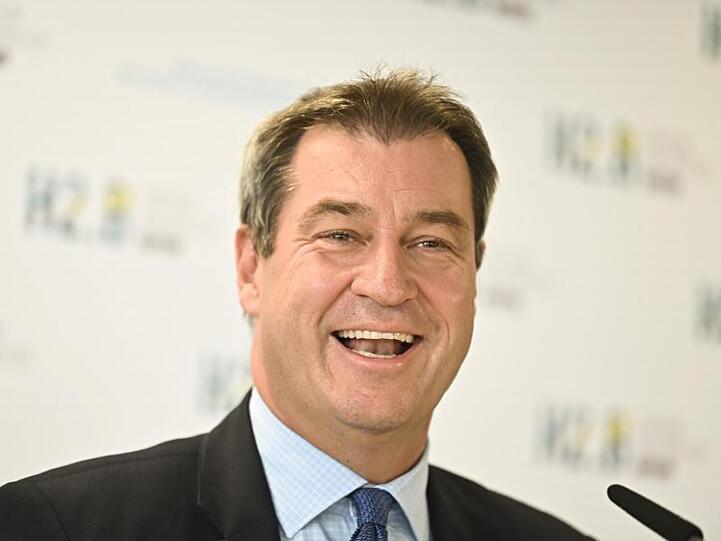 Der bayerische Ministerpräsident Markus Söder (CSU) während einer Pressekonferenz. Foto: Nicolas Armer/Archivbild