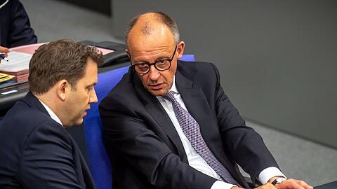 Für diese beiden wird der Koalitionsausschuss besonders wichtig: Lars Klingbeil und Friedrich Merz.