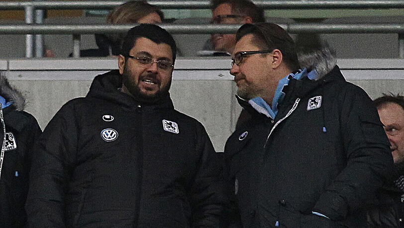 1860-Sponsor Hasan Ismaik und Präsident Gerhard Mayrhofer werden beide gegen Karlsruhe im Stadion sein. 1860-Sponsor Hasan Ismaik und Präsident Gerhard Mayrhofer werden beide gegen Karlsruhe im Stadion sein.
